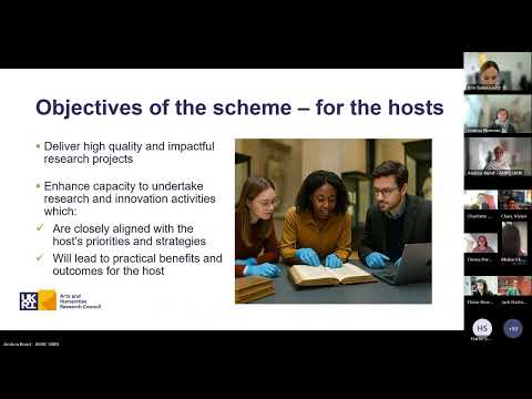 AHRC Early career fellowships cultural and heritage institution 25 Townhall info sessions 23 Sept 25