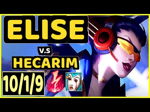 NJI (ELISE) vs HECARIM - 10/1/9 KDA JUNGLE GAMEPLAY - EUW Ranked GRANDMASTER