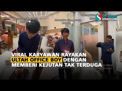 Viral Karyawan Rayakan Ultah Office Boy dengan Memberi Kejutan Tak Terduga