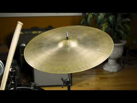 17" Zildjian A 1920s-1940s 1st/2nd/Pre-Trans Stamp Ride Cymbal 1988g *Video Demo* image 8