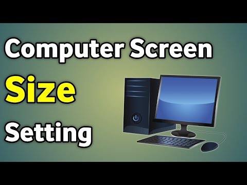 Computer Display Resolution Settings | Monitor Display Size Change