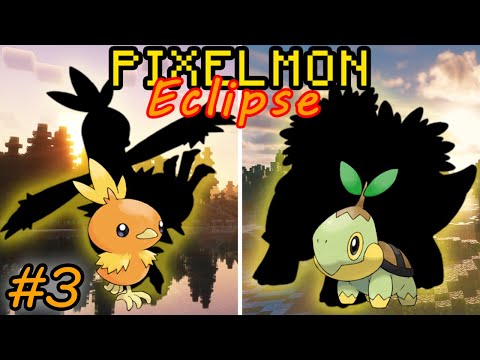 Turtwig and Torchic Evolve Pixelmon Eclipse EP3