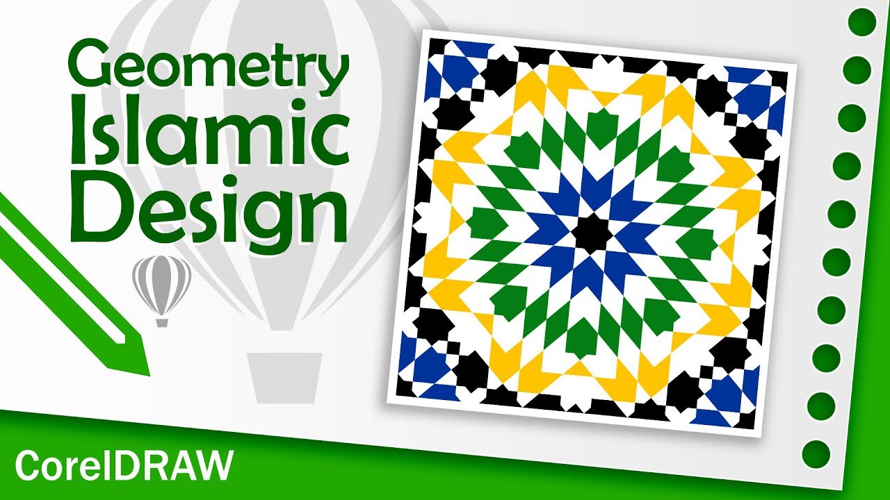 geometric islamic design Tutorial 5 CorelDRAW