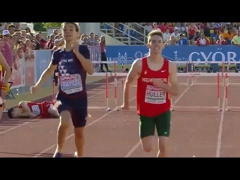 Boys 400m Hurdles at U18 European Champ - Győr 2018