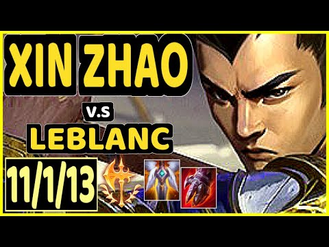 AGURIN (XIN ZHAO) vs LEBLANC - 11/1/13 KDA MID CHALLENGER GAMEPLAY - EUW