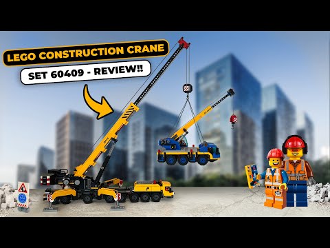 LEGO's New HUGE Mobile Construction Crane! (60409) - REVIEW!