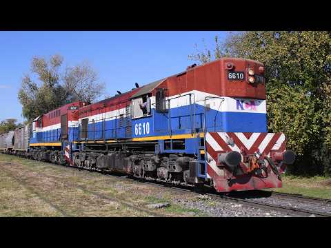 [4K] Tren de tolvas graneras de NCA con destino a General Deheza pasando por Marcos Juárez!!!!!!