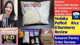 Amazon brand Vedaka Puffed Rice Review Amazon Pantry Review In Hindi