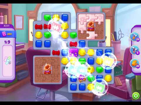 HomeScapes Level 8231 no boosters (16 moves)