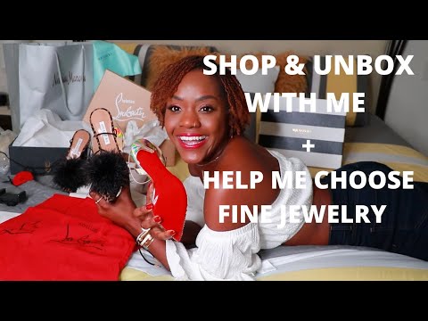 LUXURY SHOPPING VLOG & UNBOXING - STUNNING & UNIQUE FINE JEWELRY & DESIGNER SHOES