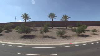 preview picture of video 'Tempe to Mesa, AZ on the Loop 202 Red Mountain Freeway, Passenger View, 3 Aug 14, GP020075'