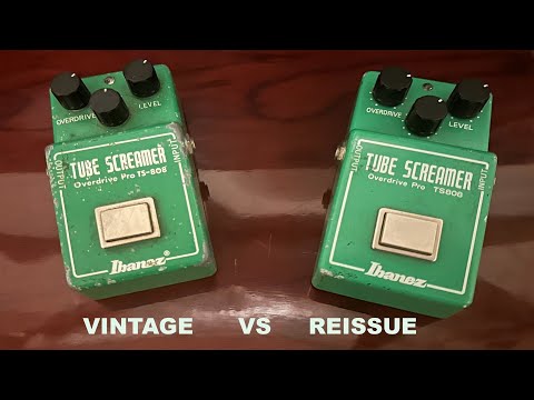 Ibanez Tube Screamer TS-808 Shootout (Vintage vs Reissue)