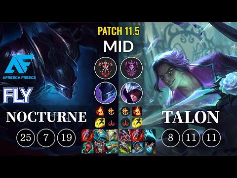 AF Fly Nocturne vs Talon Mid - KR Patch 11.5
