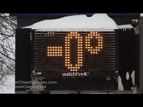 Rice Lake, WI Extreme Cold, Blowing Snow& Minivan Crashed Through Ice - 12/17/2016