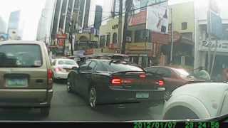 preview picture of video 'Supercars: Black Dodge Charger R/T sighted in Makati Avenue'