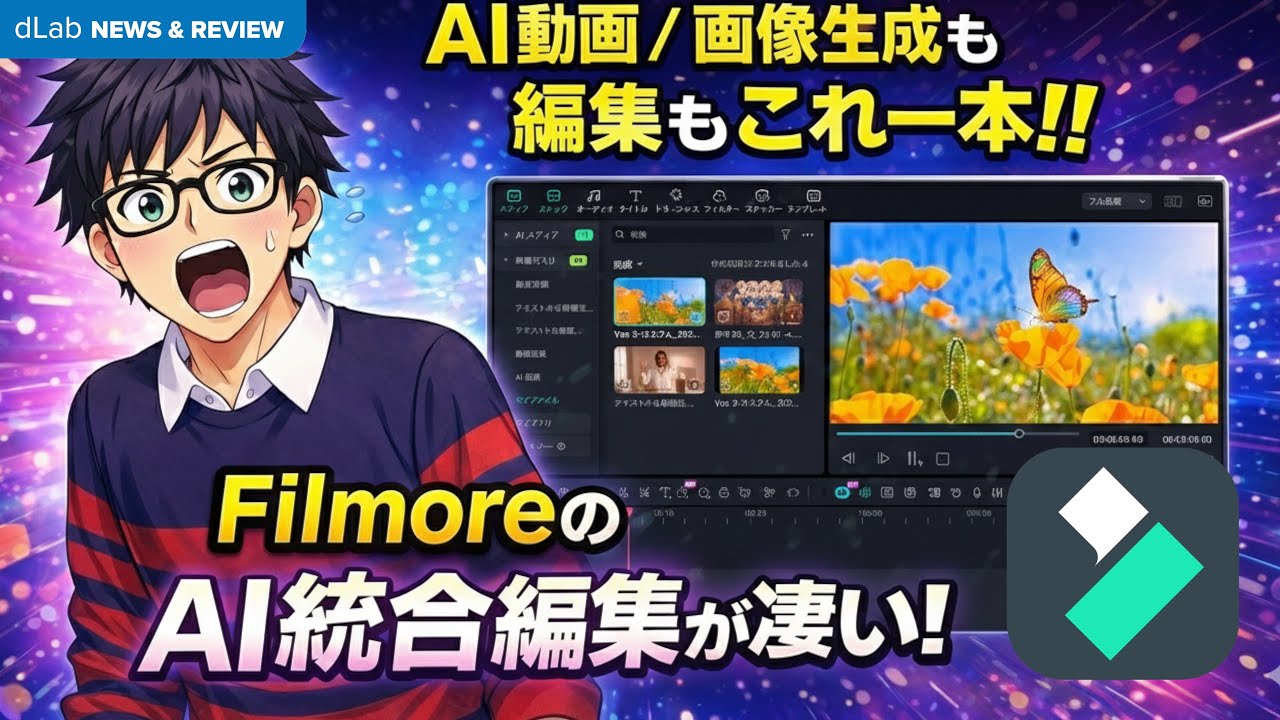 💡🎬AI動画／画像生成も編集もこれ一本‼️FilmoreのAI統合編集が便利すぎる💖　#Filmore #AI生成 #映像制作