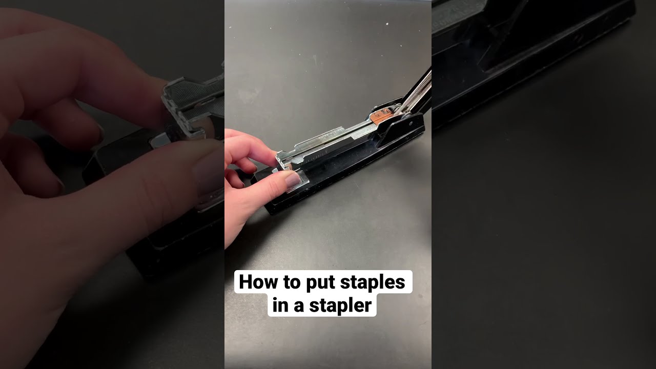 How to put staples in a stapler #shorts