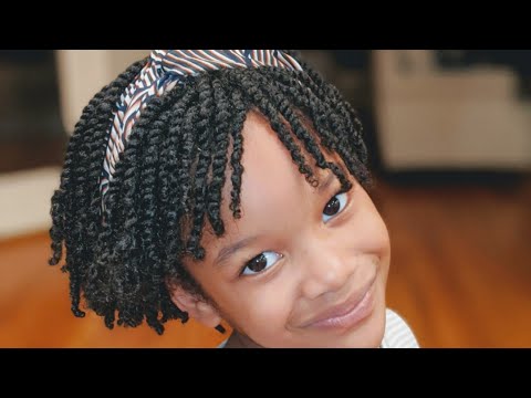 How to Two Strand Mini Twist my 5 yr olds Natural Hair...