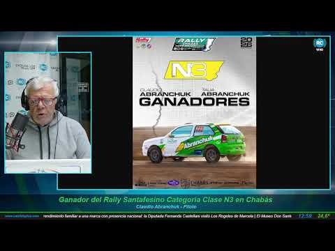 Claudio Abranchuk - Ganador del Rally Santafesino Categoria Clase N3 en Chabás