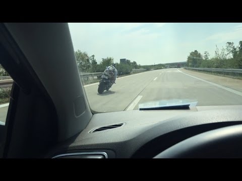 BMW S1000RR 300km/h FLY-BY.. German Autobahn! TOP SPEED