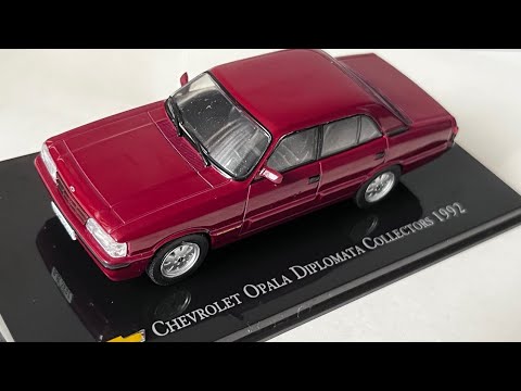 Unboxing Chevrolet Opala Diplomata Collectors, 1992 diecast model 1/43 by Salvat Brazil #chevrolet