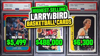 Top 11 Larry Bird Basketball Cards Recently Sold - 80s Basketball Cards Worth Money 🔥