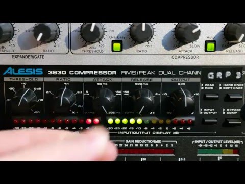 Alesis 3630 Dual-Channel Compressor/Limiter with Gate (FULLY TESTED) image 8