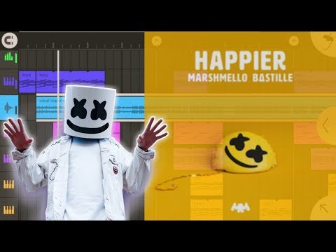 Marshmello ft. Bastille - Happier | Remake fl studio mobile (REDSTONE 24)