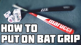 how to put on bat grip