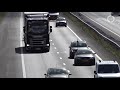 Boeren op weg naar protest vertragen verkeer op snelwegen