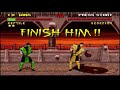 Replay Mortal Kombat II SNES Reptile Very Hard No Continues