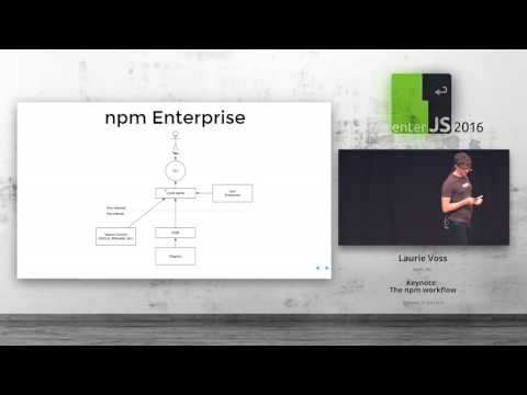 enterJS 2016 - Keynote: Laurie Voss – The npm workflow