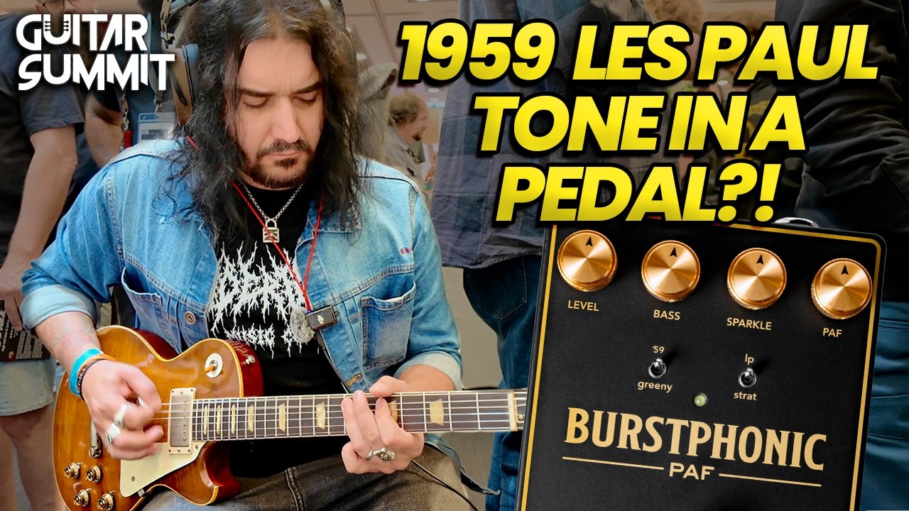 Gary Moore's 1959 Les Paul Tone In A Pedal?! - OctaKing BURSTPHONIC PAF Pedal - Guitar Summit 2026 - YouTube