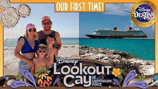 Disney Destiny Cruise | FIRST time at Lookout Cay at Lighthouse Point Cabana Tour + Hero Suite Tour!