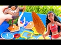 Learn with Moana #15 More Shapes as Disney Toys Moana & Maui save Chief Tui by finding Shapes!