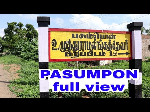 pasumpon full view, pasumpon tamilnadu india, street walk, pasumpon village, Muthuramalingam dhevar,