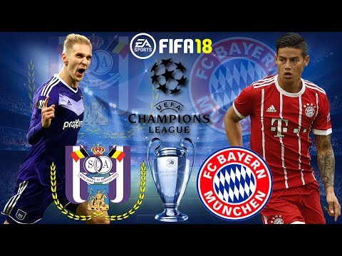 FIFA 18 | Anderlecht vs Bayern München | Champions League 2017/18 | Group Stage | Full Match