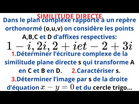SIMILITUDE DIRECTE DU PLAN