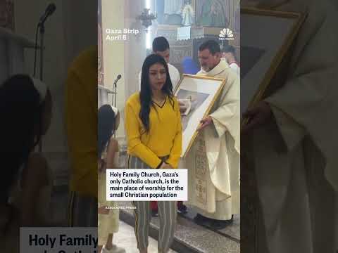 Christians of various denominations celebrated the first Easter since the ceasefire in Gaza