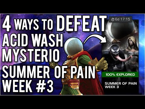 4 options to defeat Acid Wash Mysterio! Summer of Pain! Week #3 - Marvel Contest of Champions