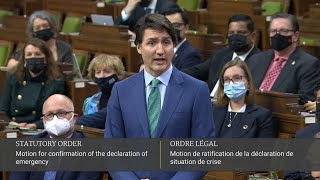 MPs debate motion on federal declaration of emergency – February 17, 2022