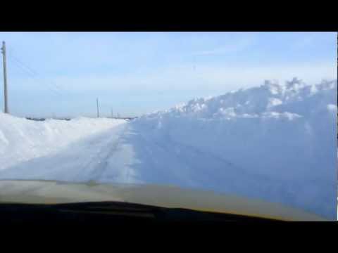 Drumurile de legatura dintre satele comunei Floresti-Stoenesti la data de 08.02.2012