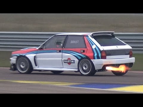500HP Lancia Delta HF Intergale with Sequential Gearbox! - OnBoard at Modena Circuit!