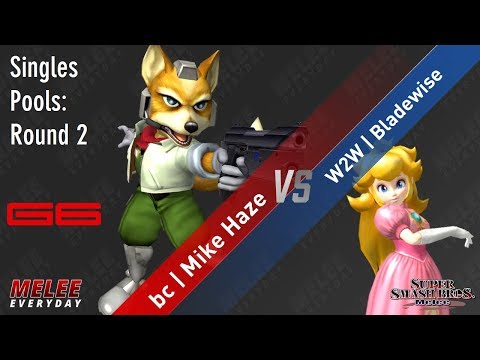 Genesis 6 - bc | Mike Haze (Fox) vs. W2W | Bladewise (Peach) - SSBM - Singles Pools