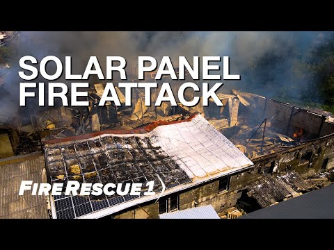 6 steps for solar panel fire attack
