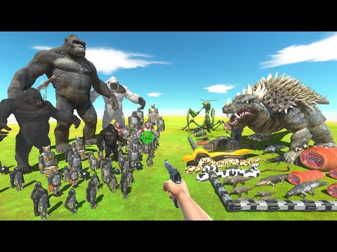 FPS Avatar Rescues Reptiles Monsters and Fights Mutant Primates - Animal Revolt Battle Simulator