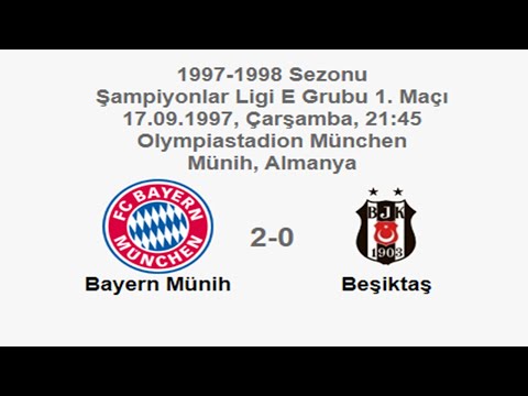Bayern Münih 2-0 Beşiktaş [HD] 17.09.1997 - 1997-1998 UEFA Champions League Group E M1 + Cm (Ver. 1)