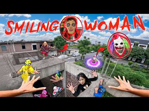 7 SPIDERMAN Vs SMILING WOMAN REAL LIFE ESCAPE 323.0 (Horror Parkour Pov Short) | Epic POV
