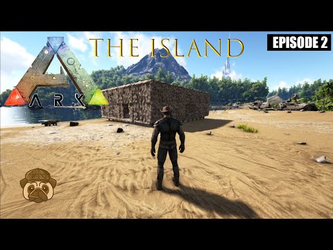 ARK - THE ISLAND (EPISODE 2) Base Building!!!