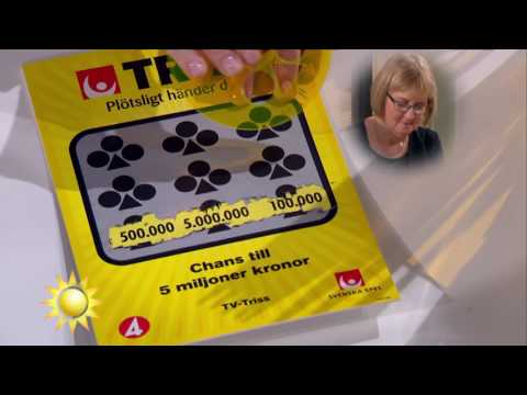 Trisskraparen: Åh, jag blir alldeles tårögd! - Nyhetsmorgon (TV4)